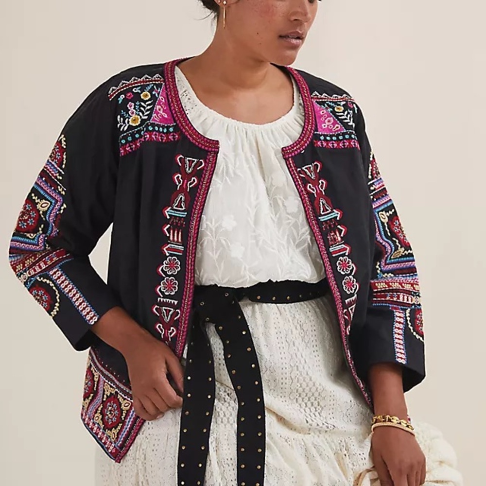 Embroidered Black Jacket - Picture 5 of 8